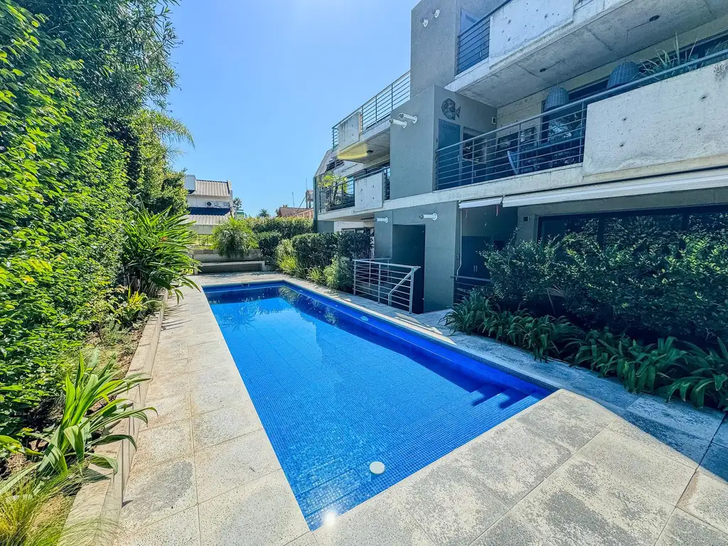 VENTA DEPARTAMENTO 3 AMBIENTES BALCON TERRAZA PARRILLA COCHERA PISCINA PUNTA CHICA