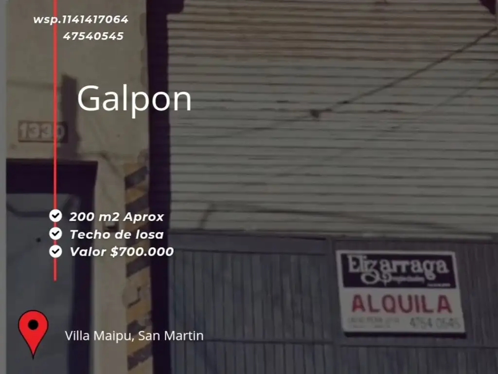 Alquiler galpon