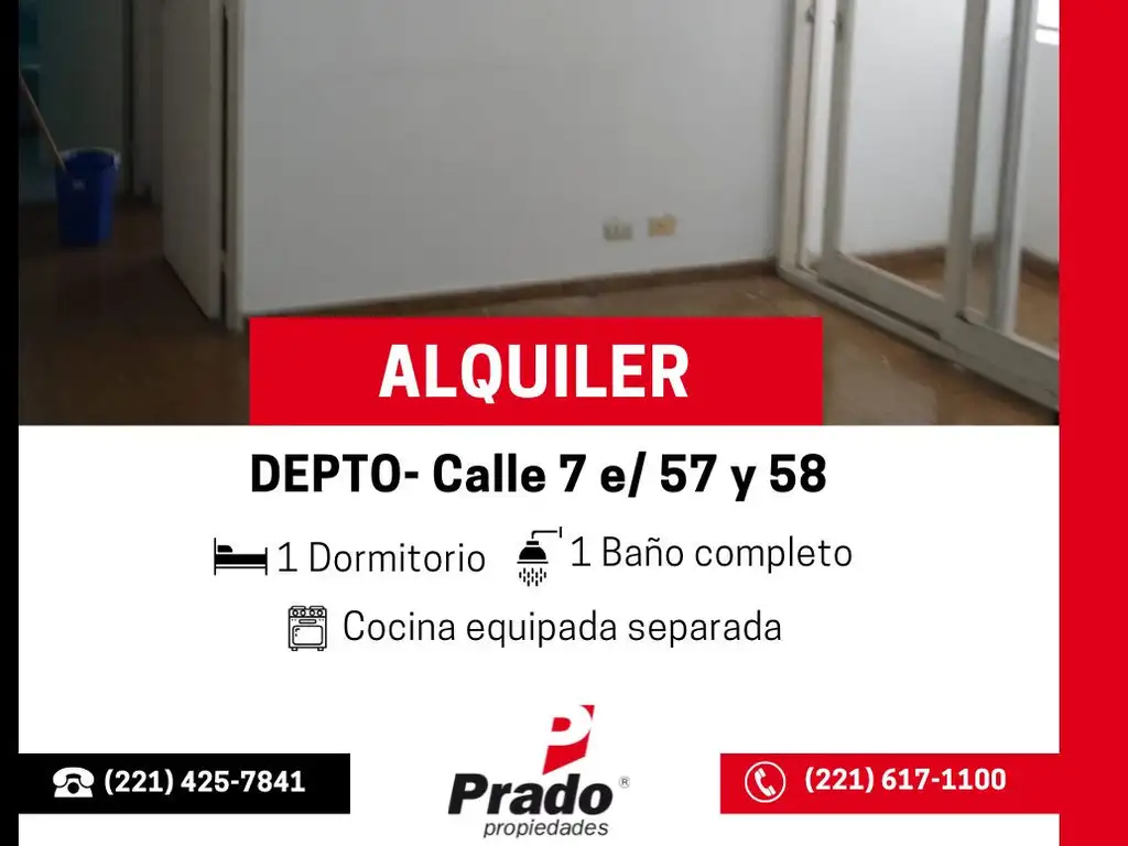 EXCELENTE DEPTO DE 1 DORMITORIO