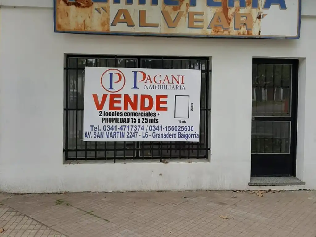 Excelente propiedad en Granadero Baigorria, en barrio Centro, propiedad mas 2 locales comerciales