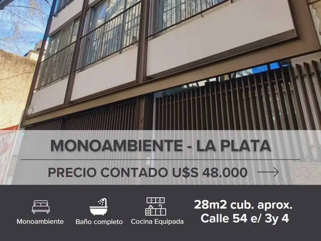 Venta de Departamento Monoambiente La Plata