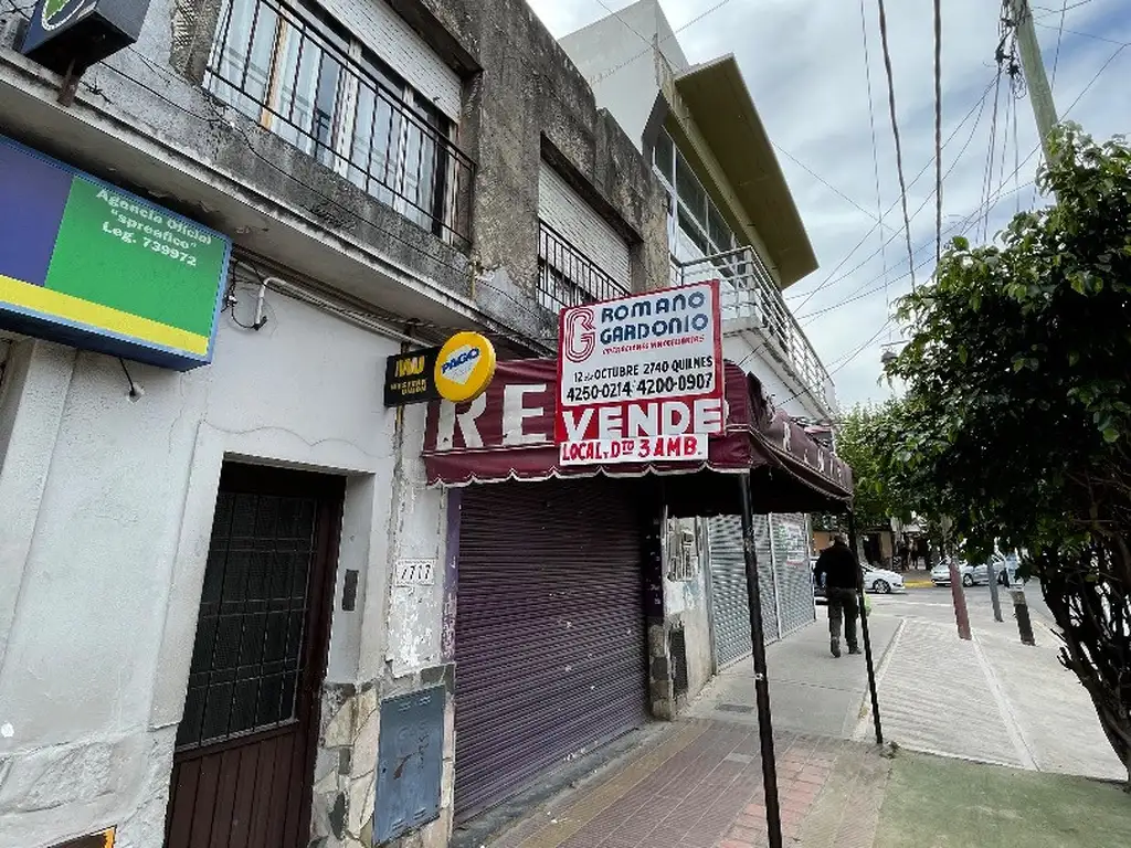 Departamento interno y local al frente sobre avenida