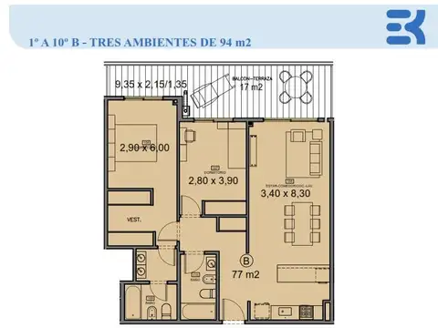 Venta 3 Amb Frente 2 Ba?os Terrazas de Nu?ez 06/2025