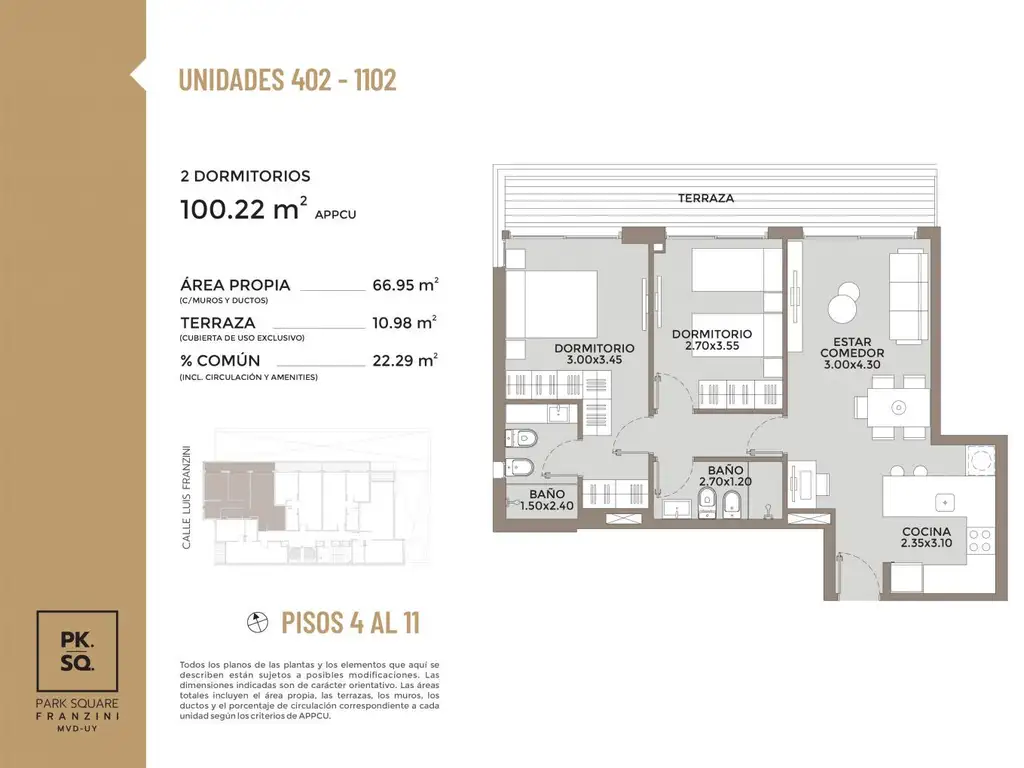 Venta apartamento 2 DORMITORIO, Punta Carretas