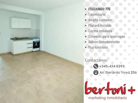 DEPARTAMENTO 1 DORMITORIO, A ESTRENAR, CENTRICO