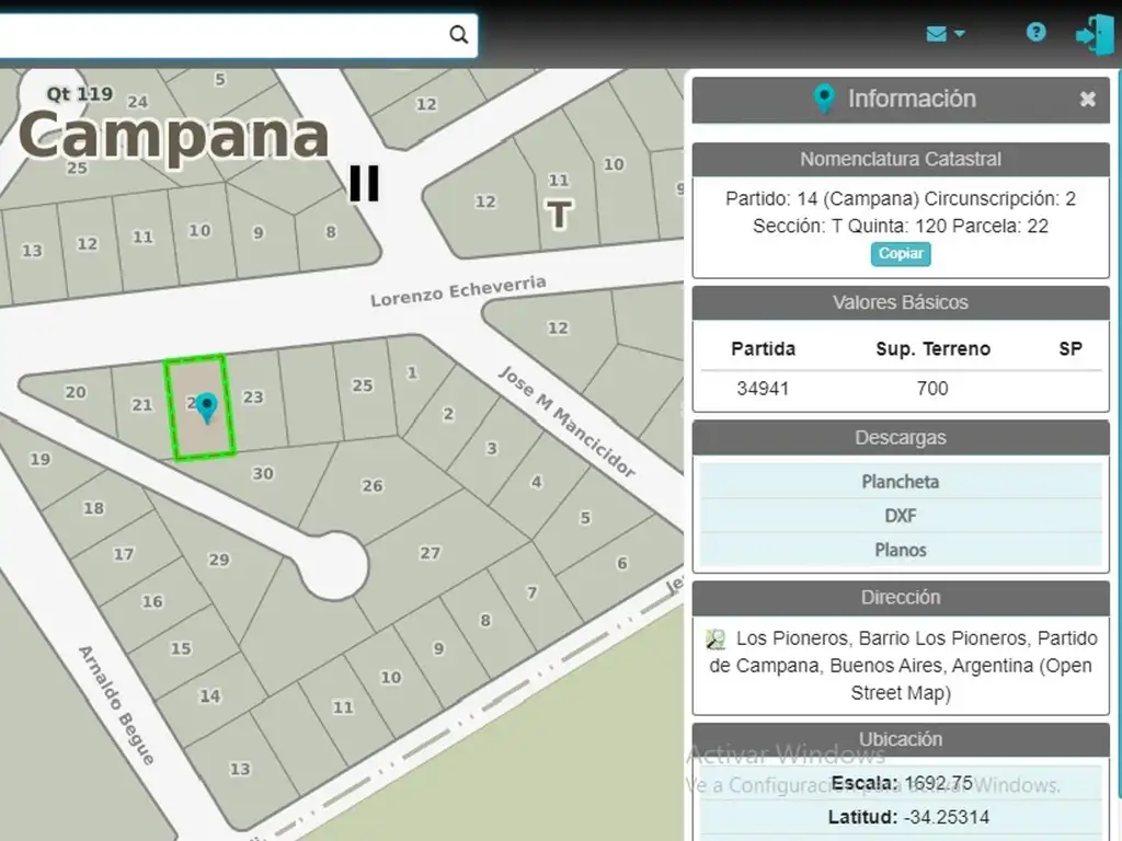 Lote de Terreno en Los Pioneros