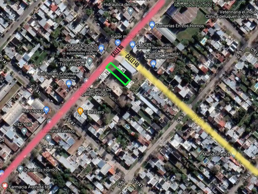 Terreno VENTA - 10x30mts - 300mts2 totales - Los Hornos