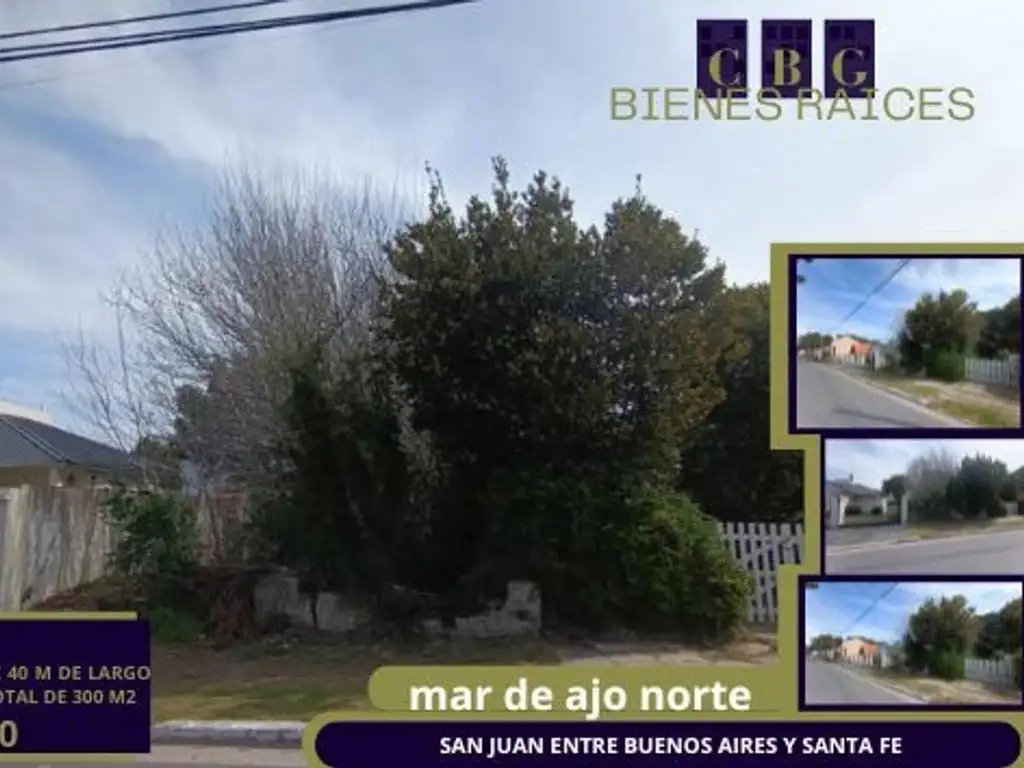 LOTE DE 300 M2! MAR DE AJO NORTE