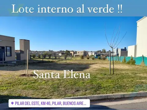 Terreno Santa Elena, Lote Interno al Verde. Pilar del Este, Pilar - Foto 0