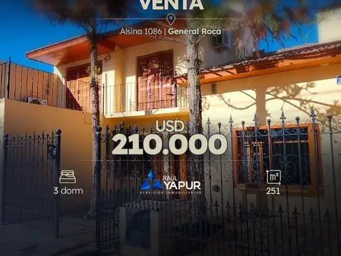 CASA EN VENTA, 3 DORMITORIO, GENERAL ROCA