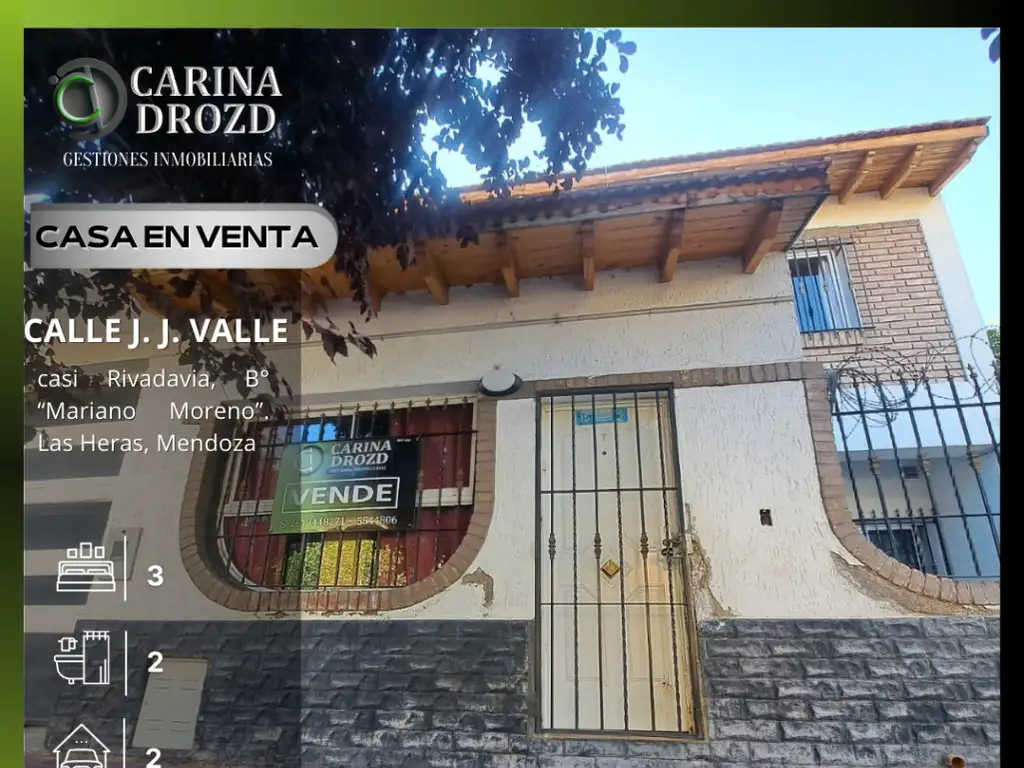 Casa en venta de 3 dormitorios c/ cochera en Las Heras