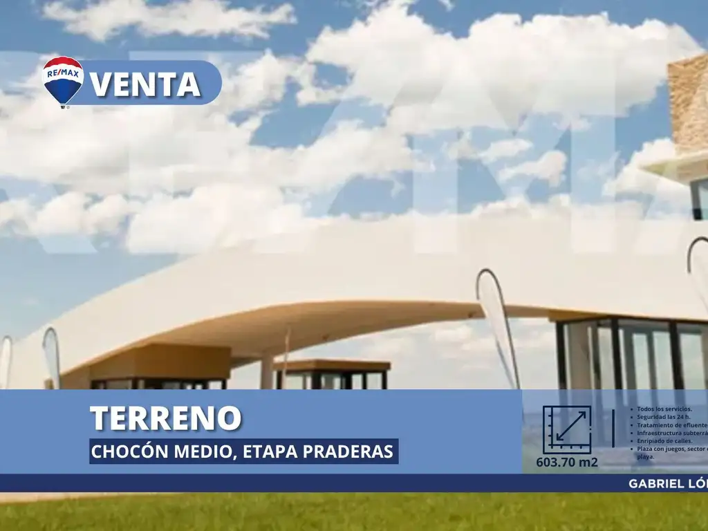 Terreno 603,70 m2 | Chocón Medio - Etapa Praderas