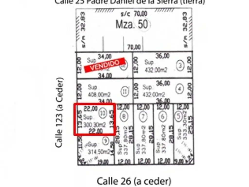 Oportunidad Terreno de 300 m2 a metros de Av Dardo Rocha