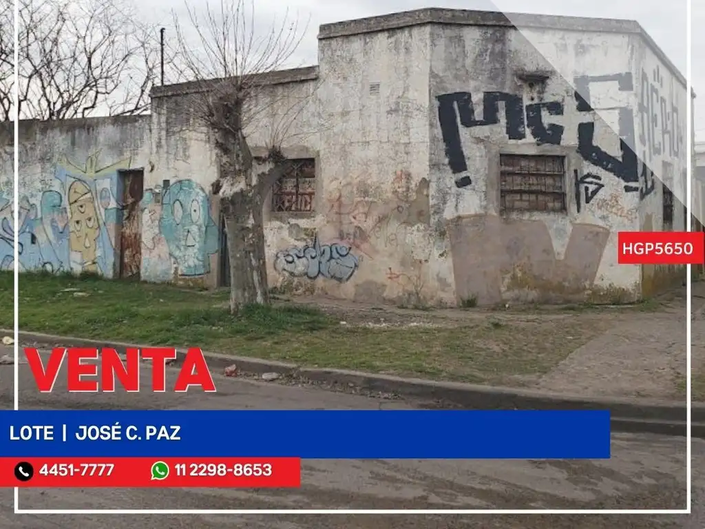 Lote - Venta - Argentina, José C Paz - Blazco Ibañez 3500