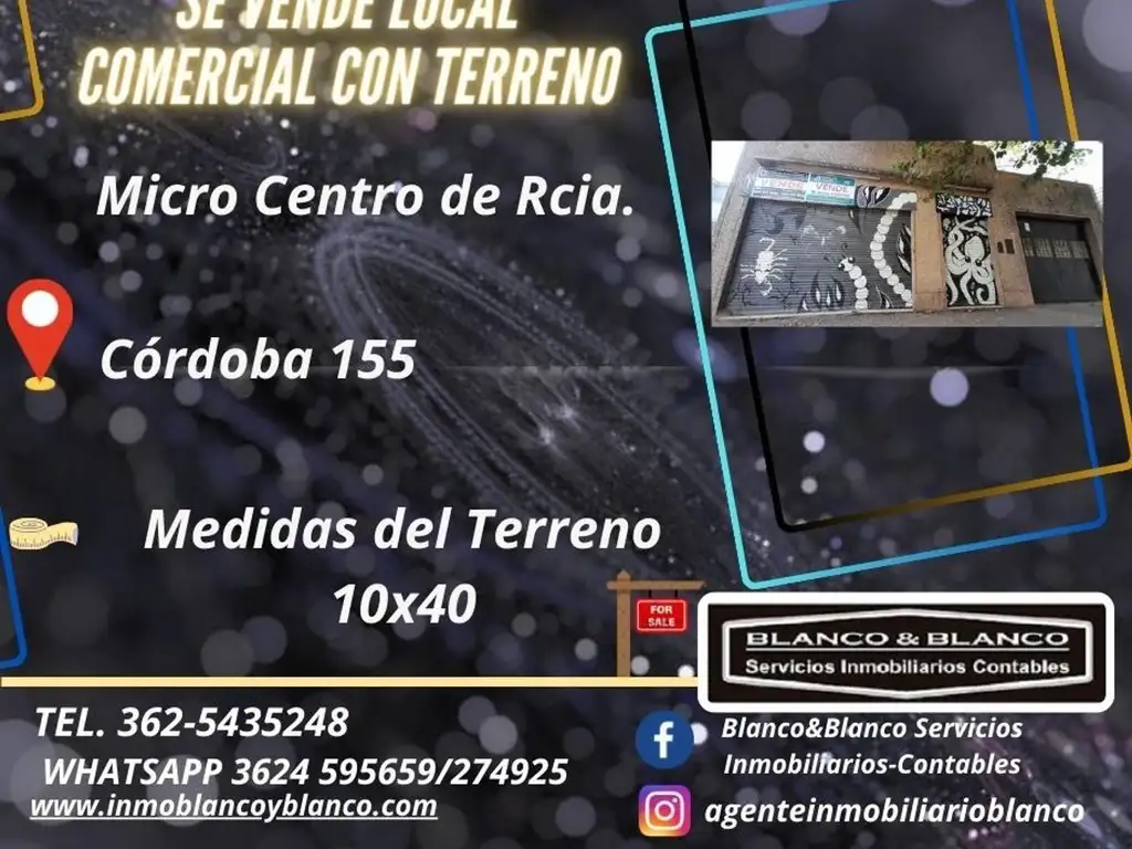 Se VENDE Local comercial con Terreno