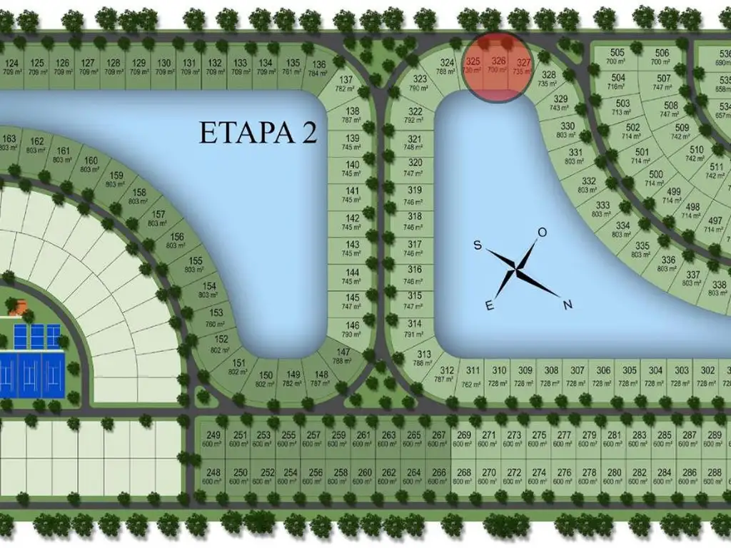 Lote 700m2 a laguna en venta, Damasia al Sur, Canning, Ezeiza