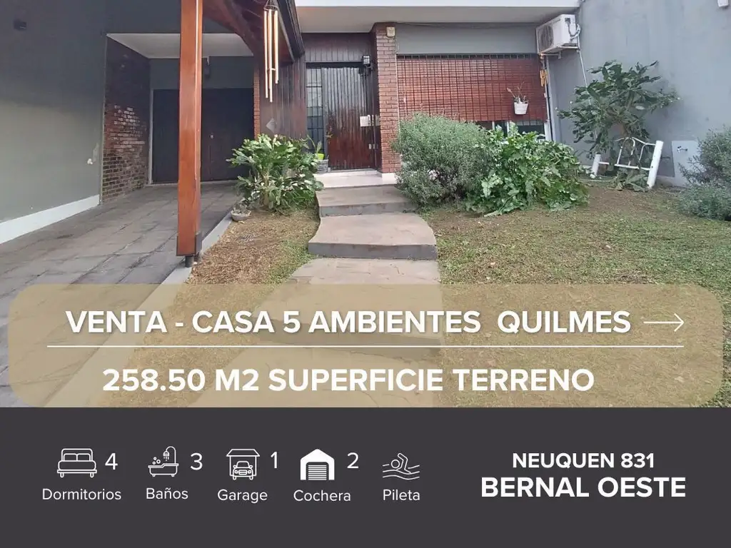 VENTA EXCELENTE PROPIEDAD 2  PLANTAS Bernal Oeste - Quilmes