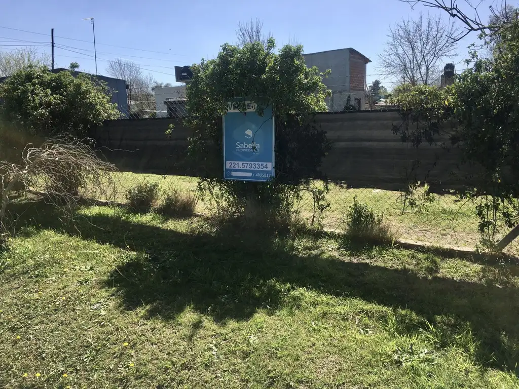 Venta de Lote en Villa Elisa, El Rincón.  La Plata.