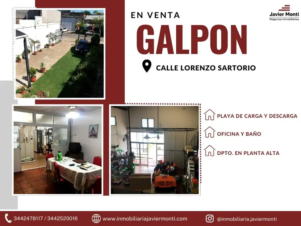 GALPON MAS DEPARTAMENTO EN BARRIO SANTA TERESITA