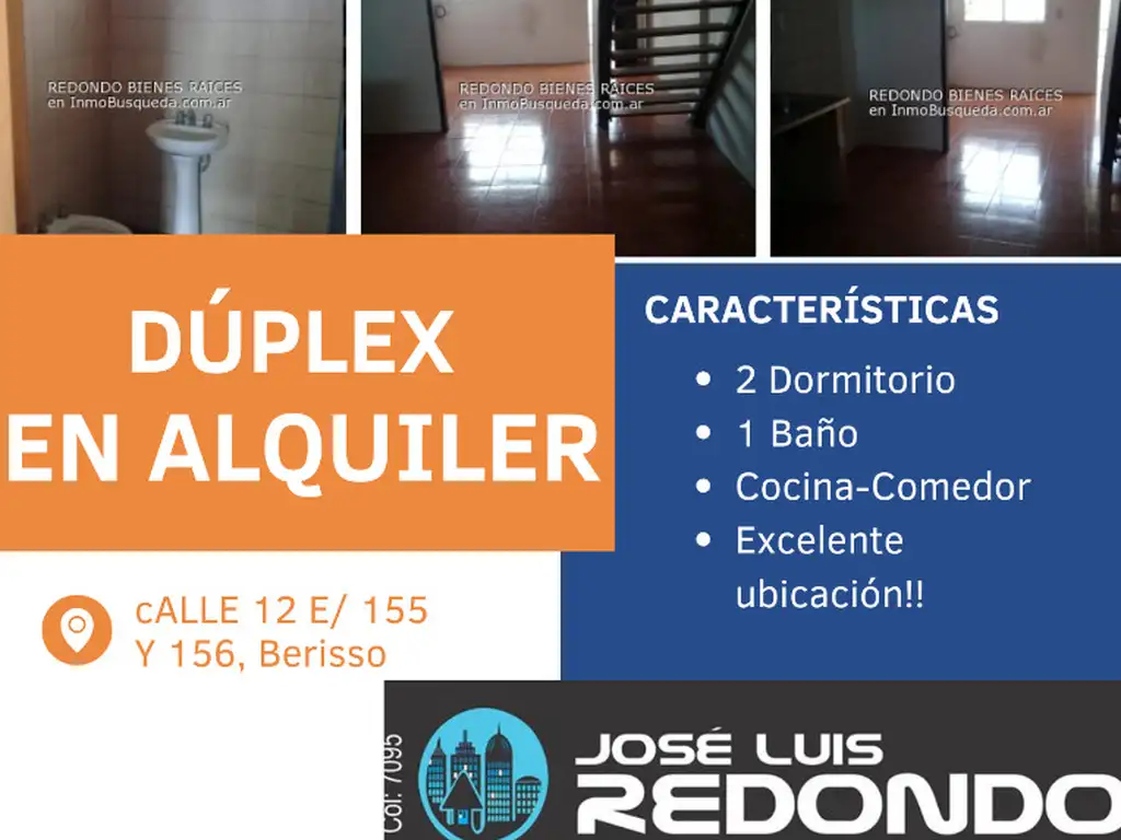 ALQUILA DOS DUPLEX EN BERISSO