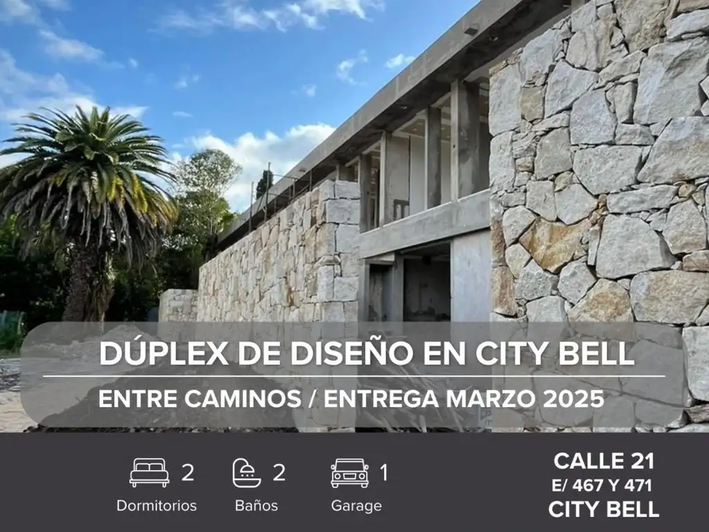 VENTA DUPLEX EN CITY BELL, LA PLATA ENTRE CAMINOS