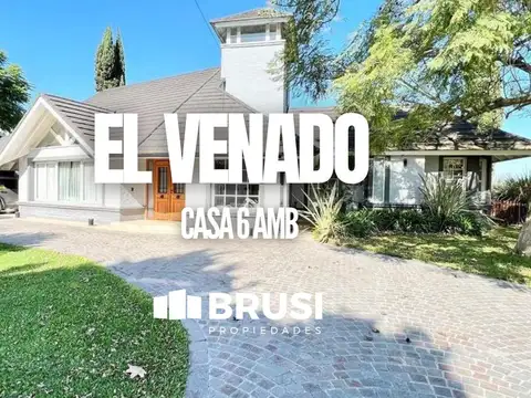 Casa en venta 6 ambientes en dos  plantas al Golf, Venado I, Canning