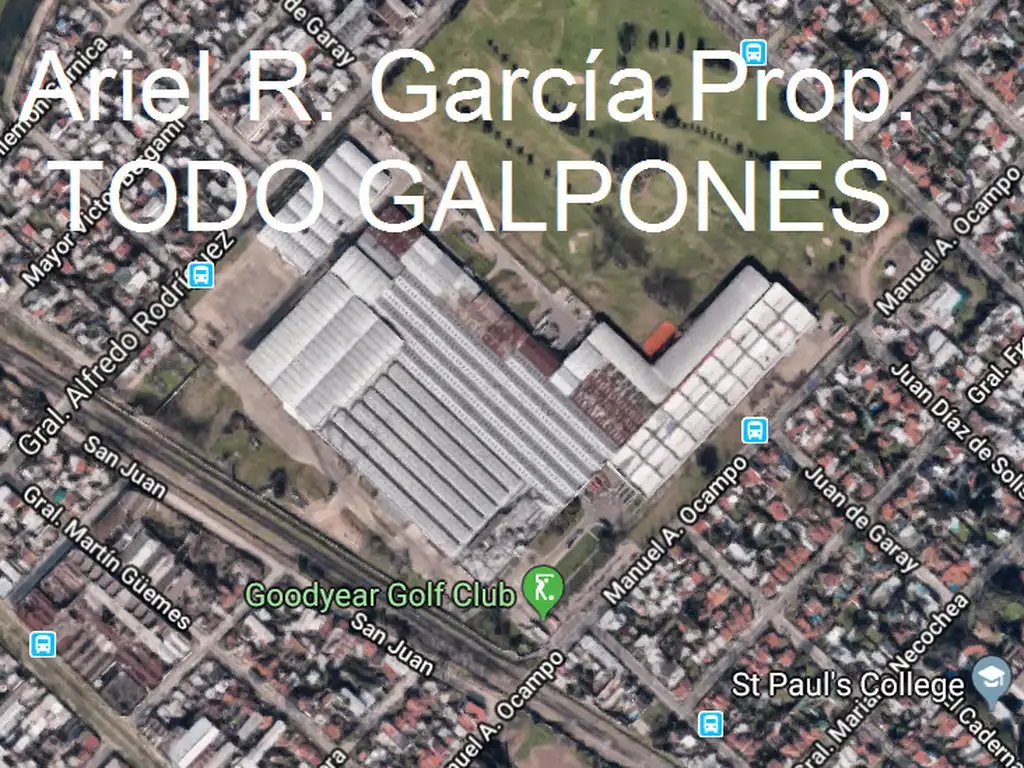 Galpón 2200m2 en Pque Industrial Hurlingham (es Goodyear) vigente Ago 2024