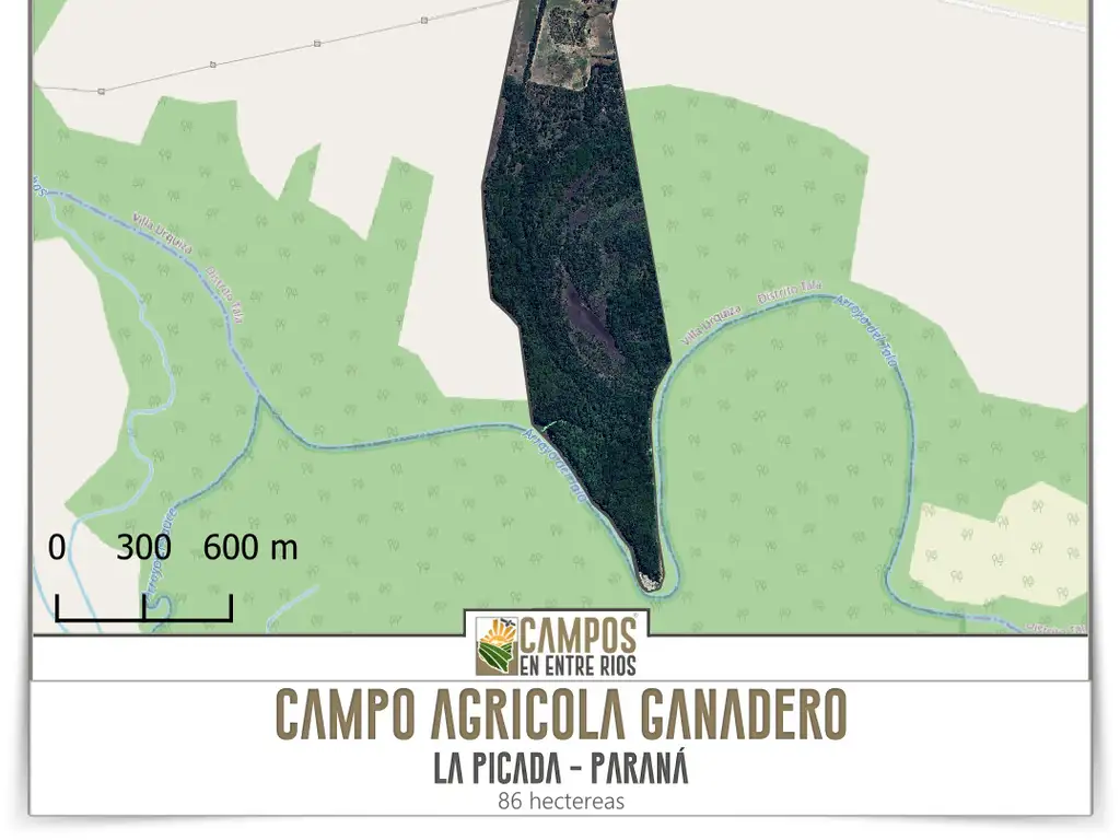 Campo AGRICOLA-GANADERO en Venta. 86 ha. La Picada, Paraná, Entre Rios