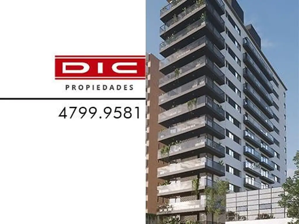 Excelente departamento 2 ambientes a estrenar en  Olivos