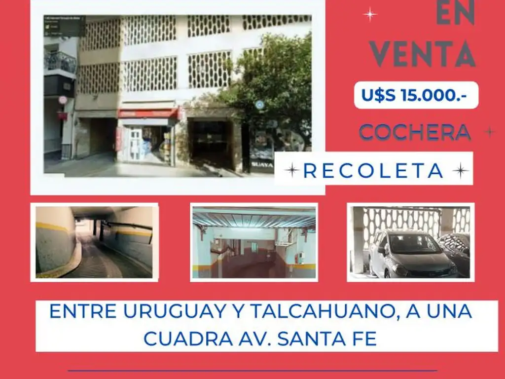 RECOLETA, COCHERA DLS 15.000.M.T.ALVEAR 1378