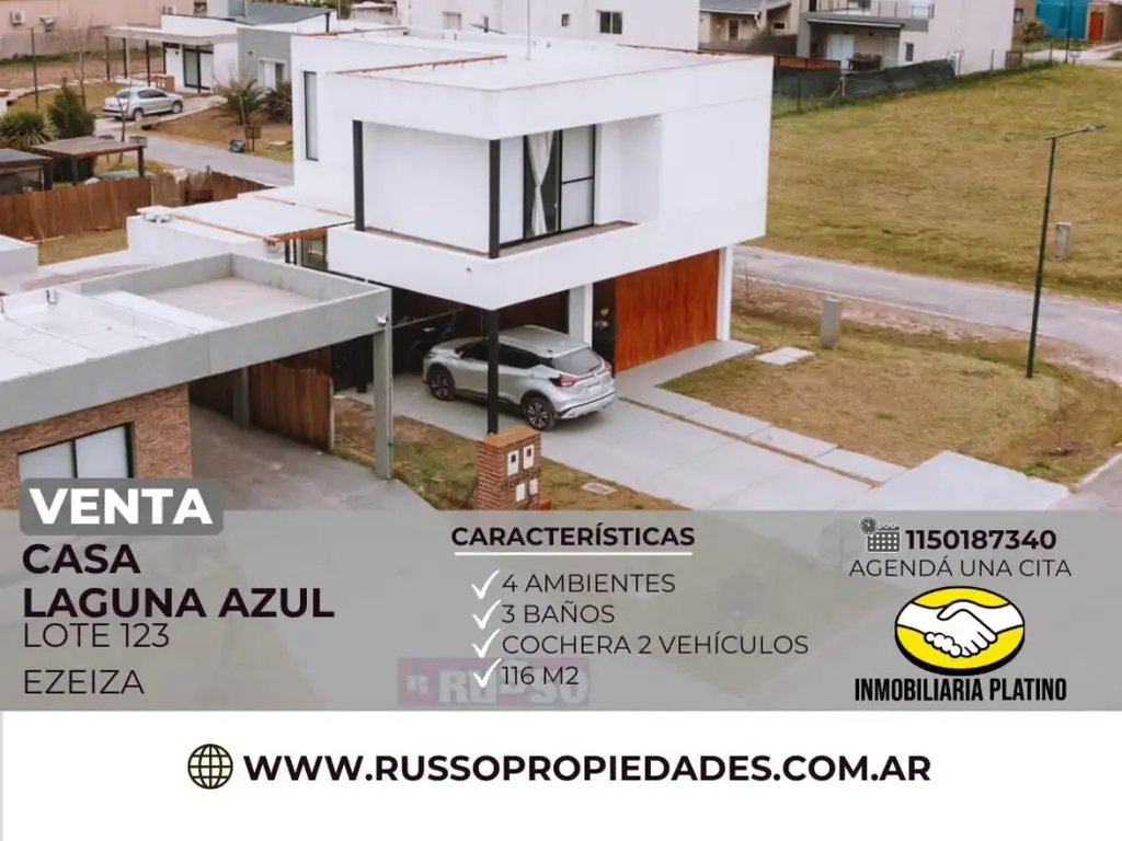 Venta casa Laguna Azul 4 ambientes