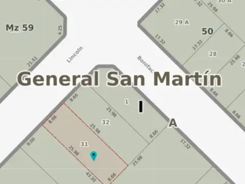 Terreno Lote  en Venta ubicado en San Martin, G.B.A. Zona Norte, Argentina