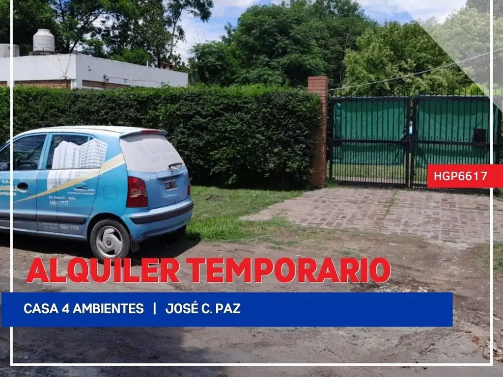 Casa - Alquiler temporario - Argentina, José C Paz - Lisandro de la Torre 2100