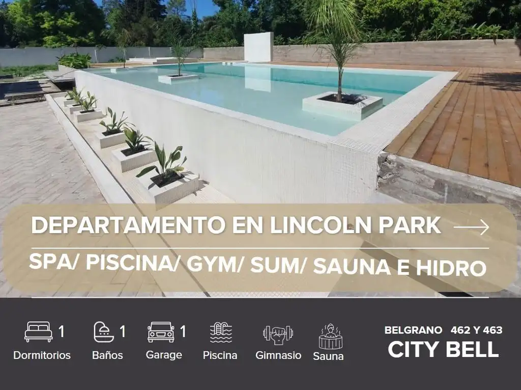 Venta departamento Lincoln Park, City Bell