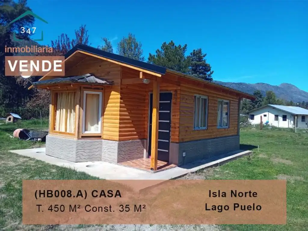 (HB008.A) CASA de excelente construcción en Isla Norte, Lago Puelo