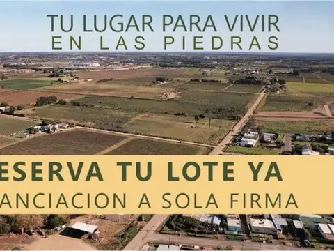 Venta terreno Las Piedras con financiación directa