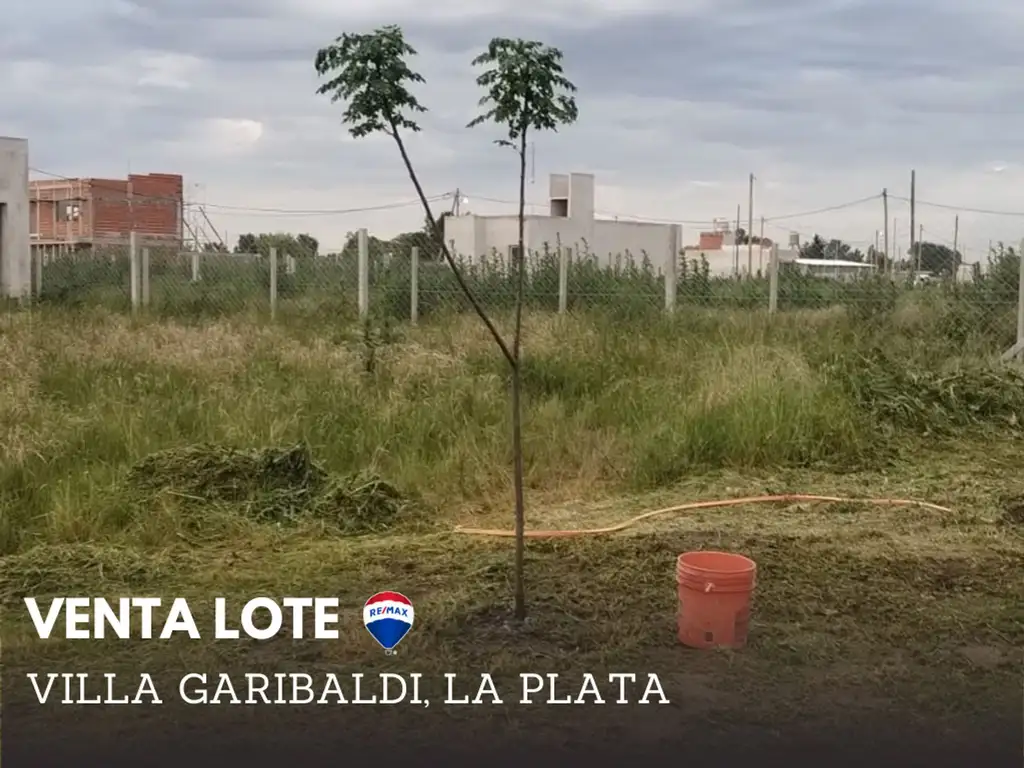 VENTA LOTE VILLA GARIBALDI LA PLATA FINANCIA 43%