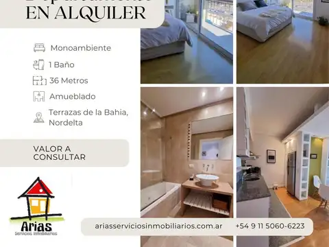 Departamento En Alquiler - Terrazas de la Bahia, Nordelta