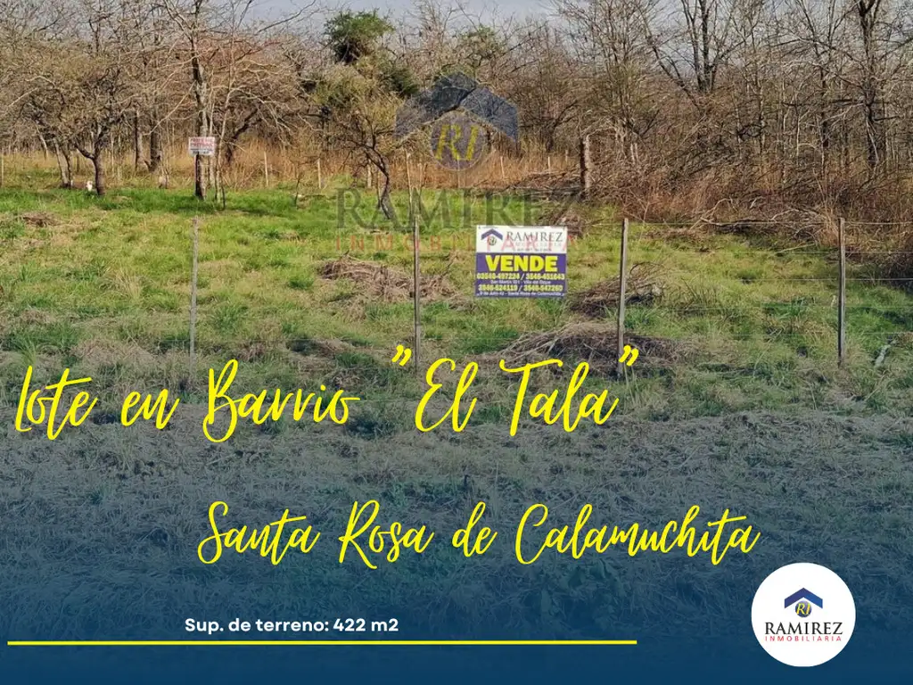 Lote en Venta en Santa Rosa de Calamuchita