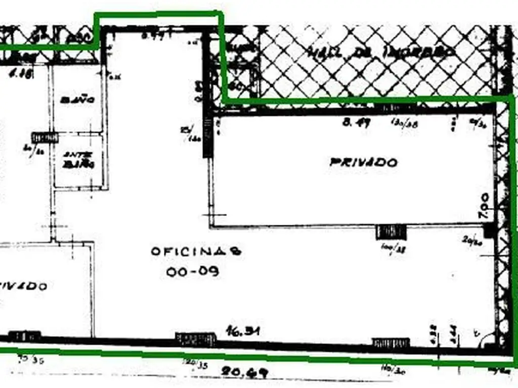 Oficina de 120 m2 a metros del Monumento a la Bandera