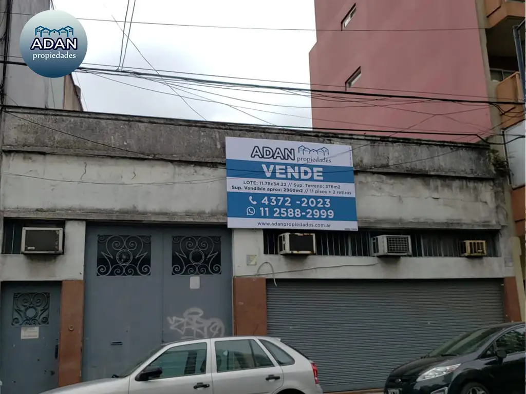 EXC. LOTE CON AMPLIO FRENTE A MTS DE AV. SAN JUAN - ¡2960m2 Vendibles!