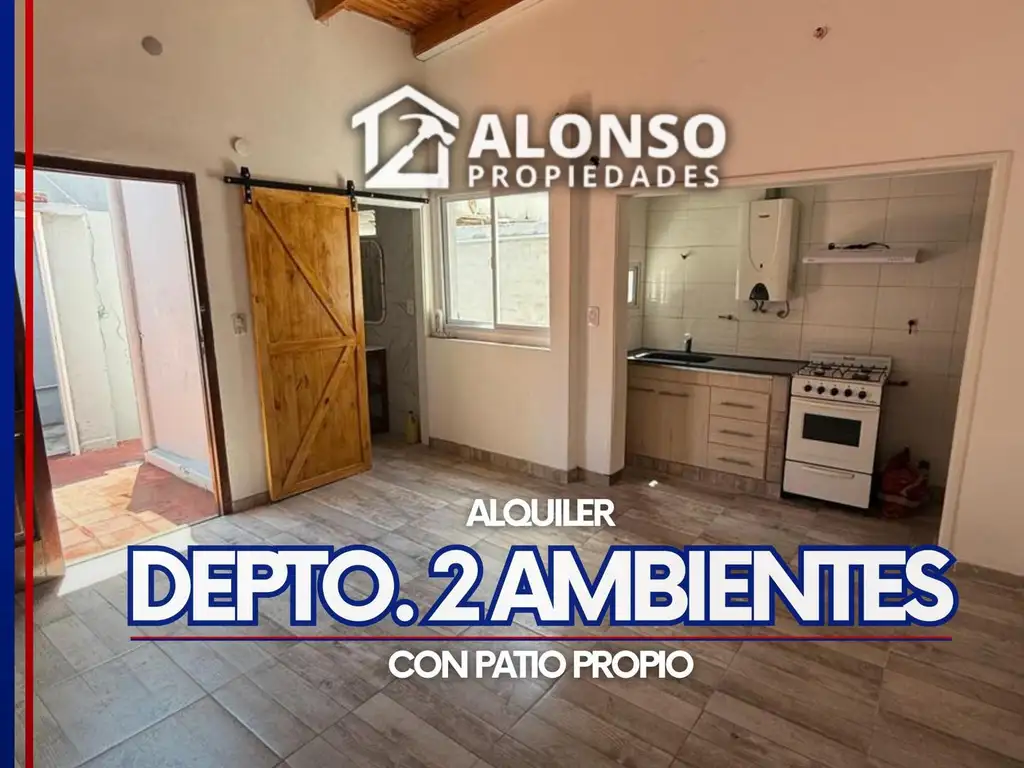 Departamento  Ambientes con Patio Propio en Alquiler