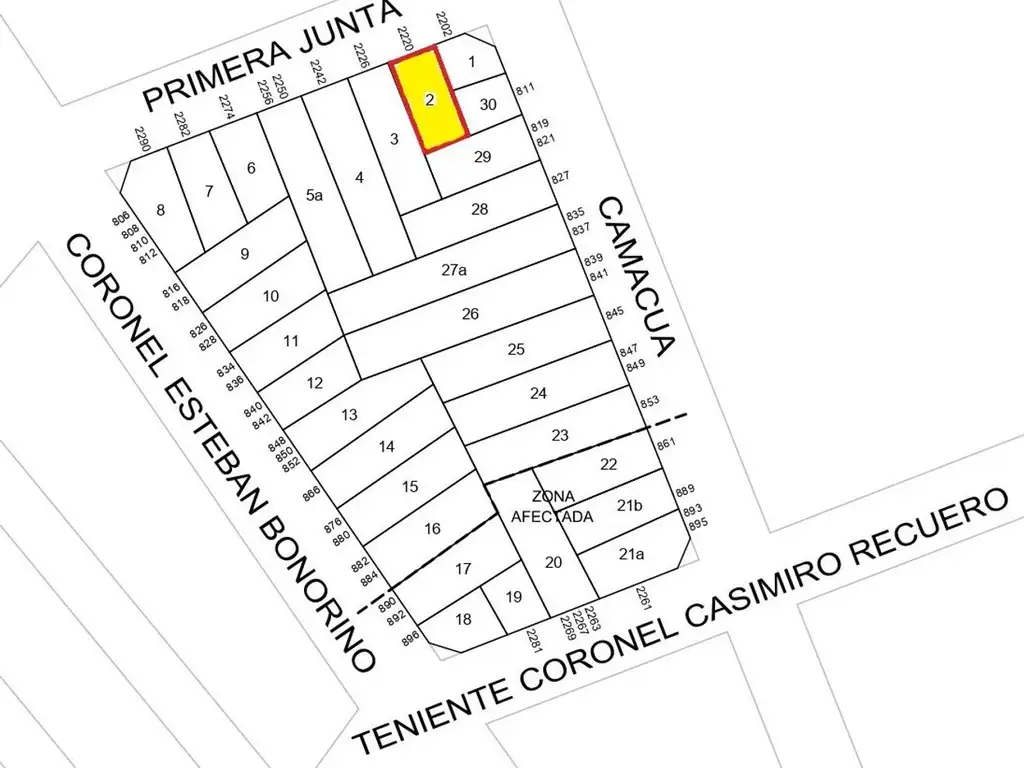 TERRENO para EMPRENDIMIENTO de 860m² totales aprox.