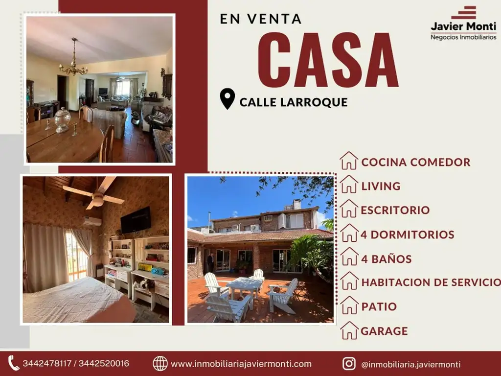 CASA EN VENTA - Calle Larroque