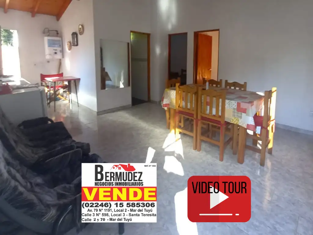 Venta chalet de 3 amb en mar del tuyu calle 75 entre 7 y 8 UF 2 al medio