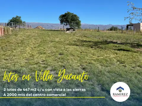 LOTES EN EL DIVISADERO - VILLA YACANTO