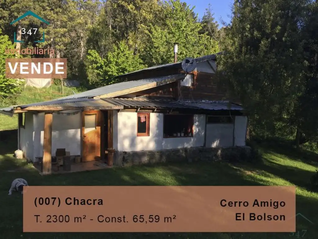 (007) En Venta Chacra Con Casa De 2 Dormitorios,NO SE ALQUILA- 347 INMOBILIARIA