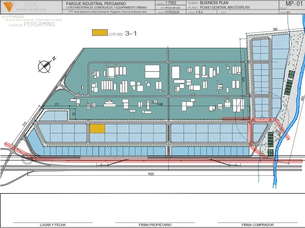 LOTE INDUSTRIAL EN VENTA EN PERGAMINO