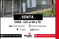 EXCELENTE CASA EN VENTA - 2 DORMITORIOS - OPORTUNIDAD!!