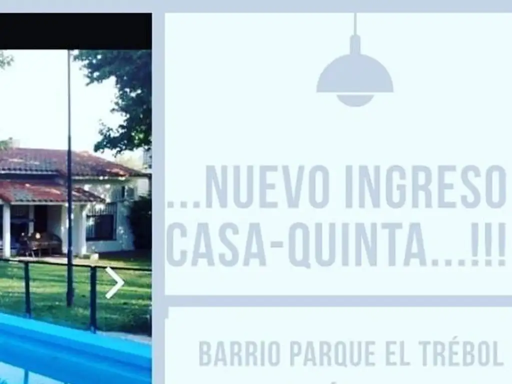 CASAQUINTA de1090 M2 ### BARRIO PARQUE EL TREBOL